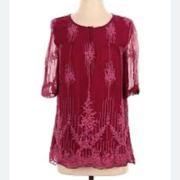 Sundance fushia and pink tunic embroidery size XS - Picture 2 of 11